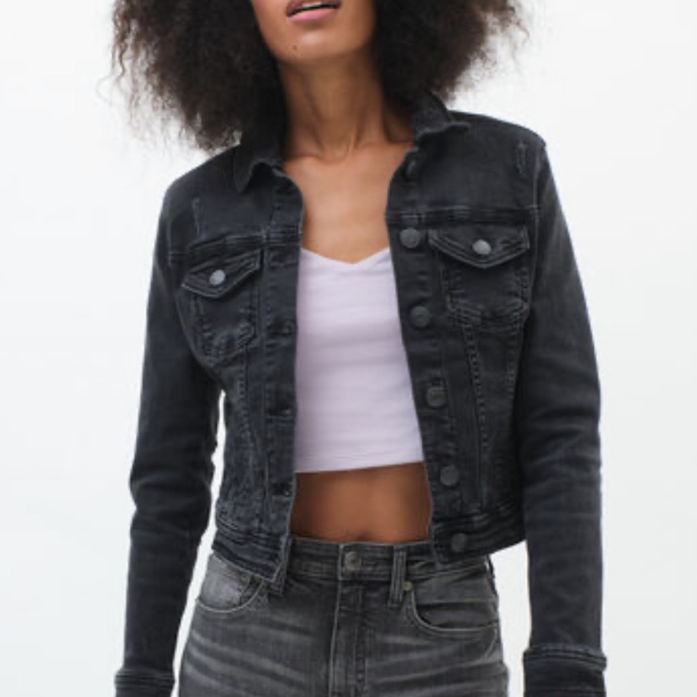 Aeropostale small cropped denim jacket